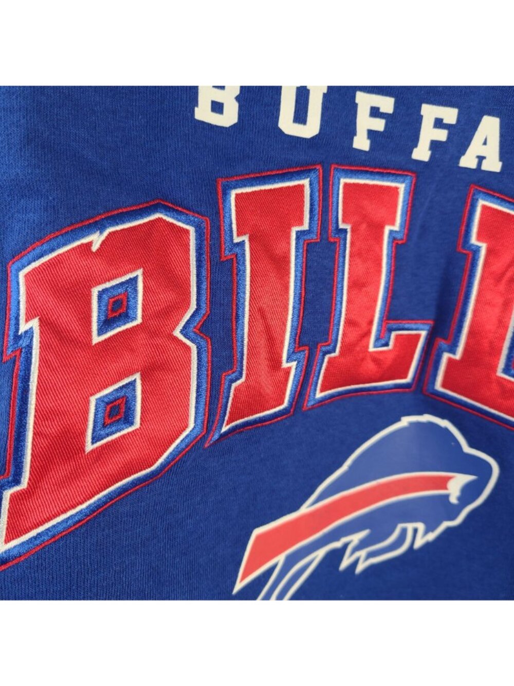 NEW Buffalo Bills Blue NFL Team Apparel Half-Zip Sweatshirt Sz M - Picture 4 of 8